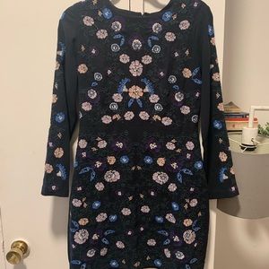 Club Monaco floral embroidered dress